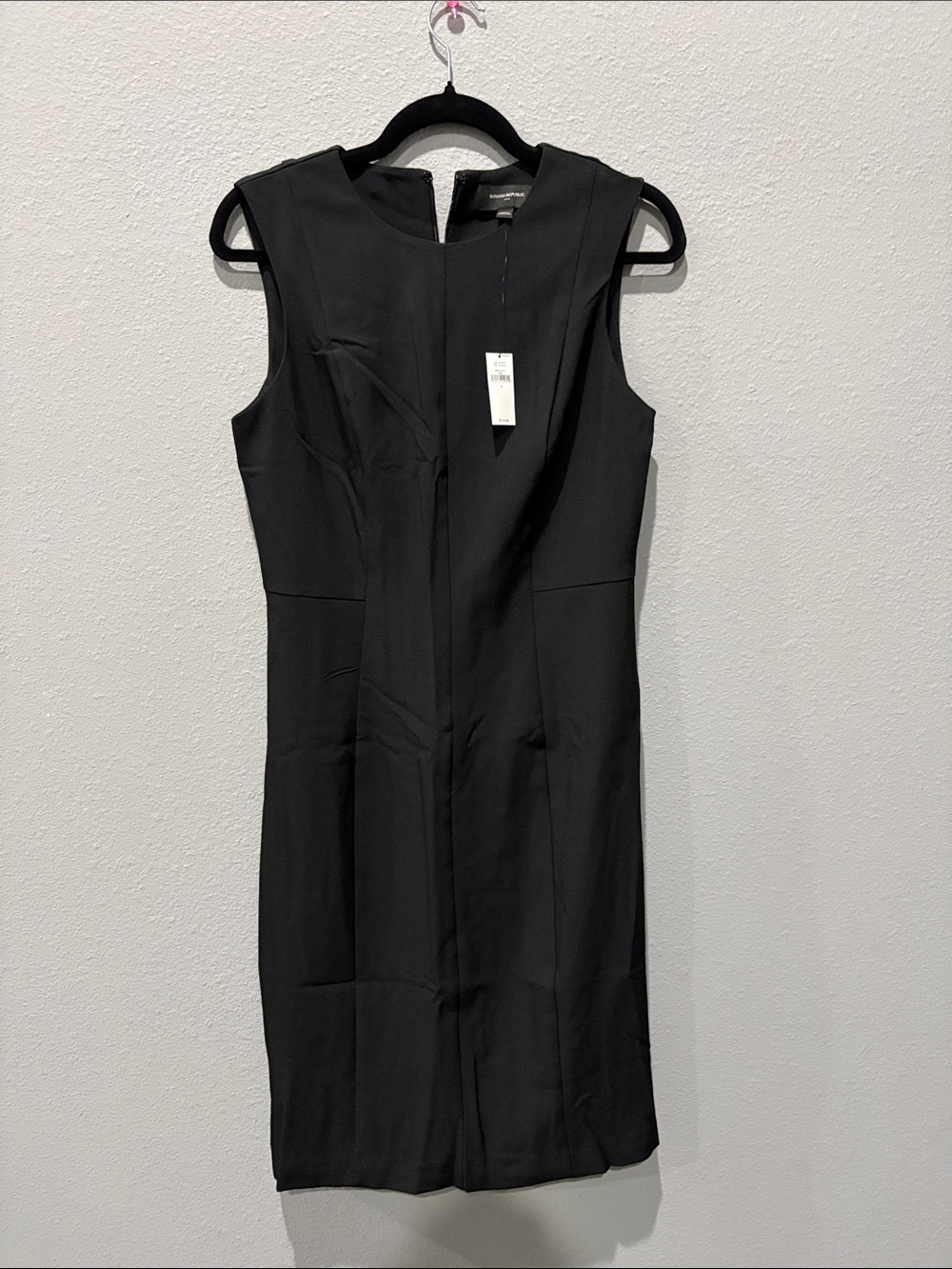 Banana Republic Black Sleeveless Sheath Midi Dress